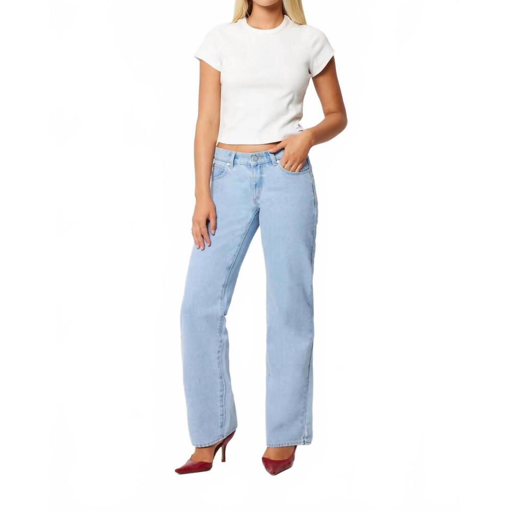 NEW ABRAND JEANS low & wide kendall jeans in blue